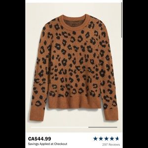 SOLD- Cozy Leopard Sweater